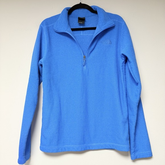 The North Face‎ Men's Blue 3/4 Zip Pullover Jacket Size S - Picture 1 of 6